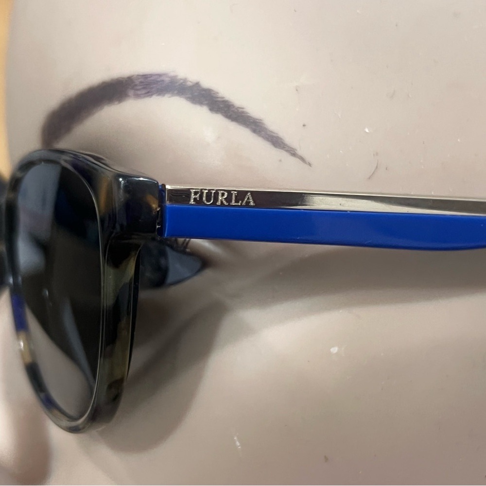 Furla Tortoise and Blue Enamel Sunglasses